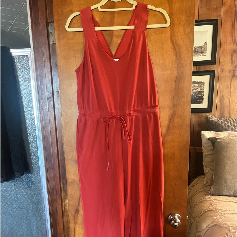 Fun Burnt Orange Jumpsuit